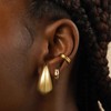 KissYan Chunky Gold Hoop Earrings for Women, 14K Gold Plated
