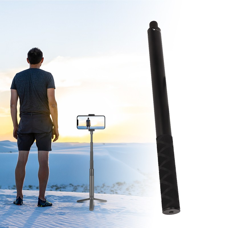 Invisible Selfie Stick with Screw Bar Portable Extendable Selfie Stick