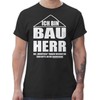 Men's T-Shirt with German Text "Ich Bin Bauherr" - xl