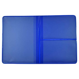 Car Licence Protective Case PVC (Polyvinyl Chloride), 4 Compartments, Wallet, Many Colours, ID Card, Holder, Vehicle Licence Case, Made in Germany PVC, blue