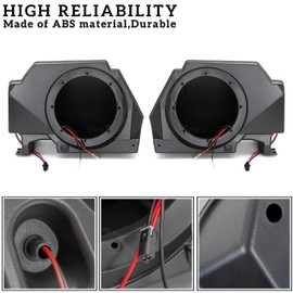 SAUTVS Sport Speaker Enclosures for Polaris RZR PRO XP, Rear 6.5" Speaker Pods Panels with Metal Mount Brackets for Polaris RZR PRO XP XP4 LE 2020-2024 Accessories (2PCS)