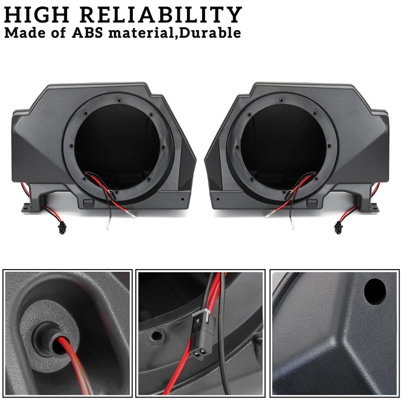 SAUTVS Sport Speaker Enclosures for Polaris RZR PRO XP, Rear