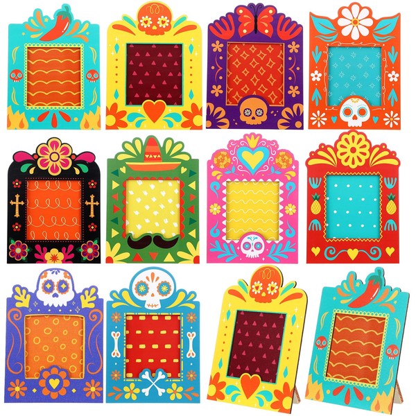 Engrowtic 10 Pcs Day of the Dead Altar Photo Frames