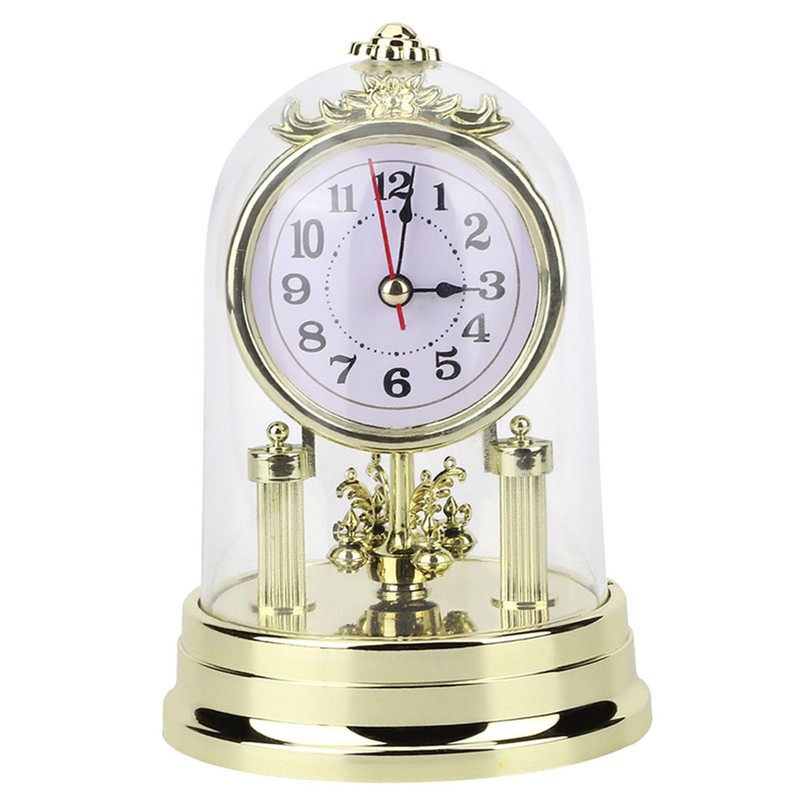 WAONIQ Retro Style Antique Clock Silent Table Clock