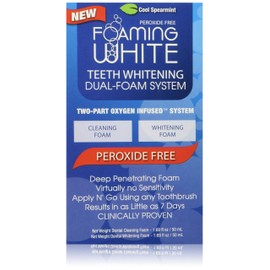 Teeth Whitening Foam System- NonPeroxide = No Sensitivity, Easy to Use!