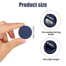 4stk Silikonhalter für Airtag, Durchmesser 3,6cm Zubehör Halterung Hülle für Schutzhülle GPS-Tracker mit Stift Versteckt in Kleidung Schuhtasche Rucksack Zubehör für Kinder Ältere