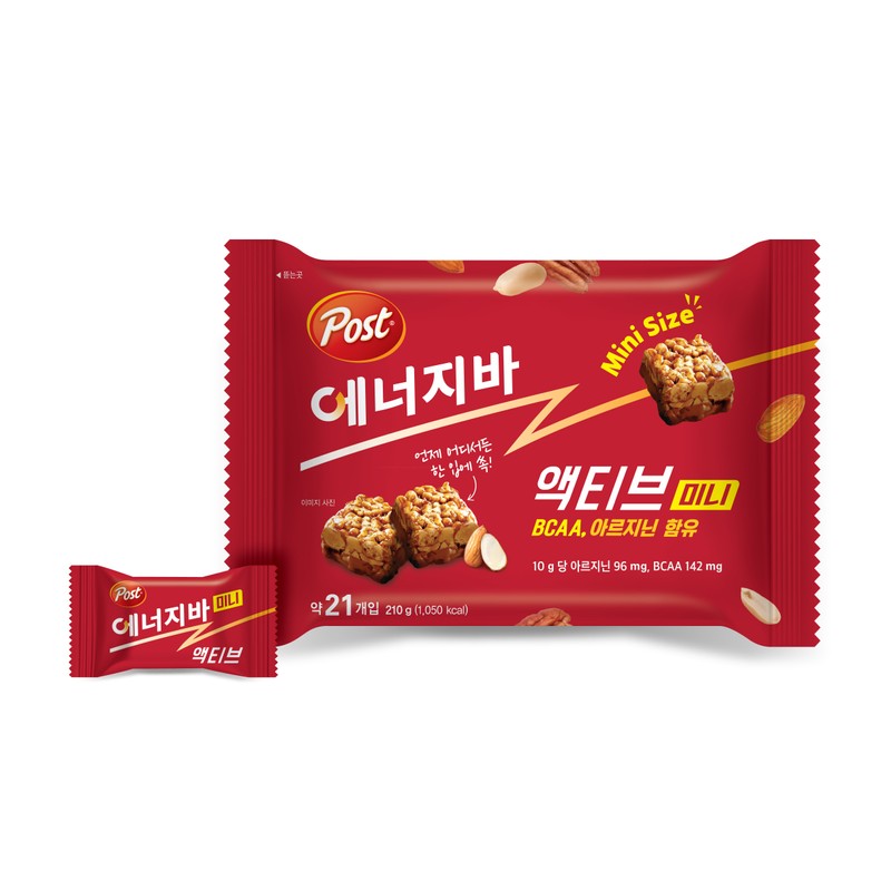 Post Energy Bar Active Mini, 210g, 6 Pack