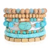 RIAH FASHION Bohemian Beaded Multi Layer Versatile Statement Bracelets -