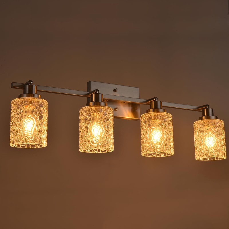 VINLUZ 2-Light Brushed Nickel Directional Spotlight Track Lighting Kit with