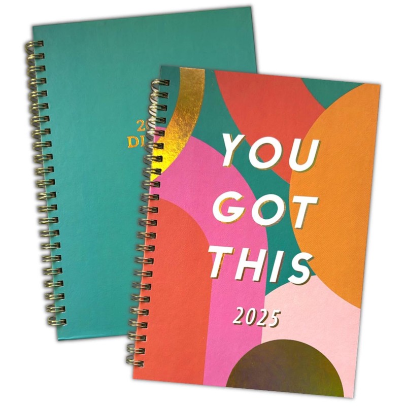 2025 A5 Spiral Bound Week To View Diary WTV Planner