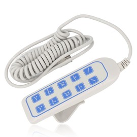 Dpofirs Sillas Elevadoras Reclinables Eléctricas 10 Botones 8 Pines SK-04-5 Reemplazo de Control Remoto Manual, Control Remoto Reclinable Eléctrico IP66 para Mesas Elevadoras, Camas