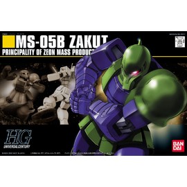 Bandai Hobby #64 MS-05B ZAKU I, Bandai HGUC Action Figure