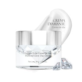 Marie d'Argan Crema Facial De Día Antiedad 50 g Con Hialuronato De Sodio, Niacinamida Y Polvo De Diamante, Hidratante, Iluminadora, Para Piel Seca Y Madura, Textura Ligera Y Rápida Absorción