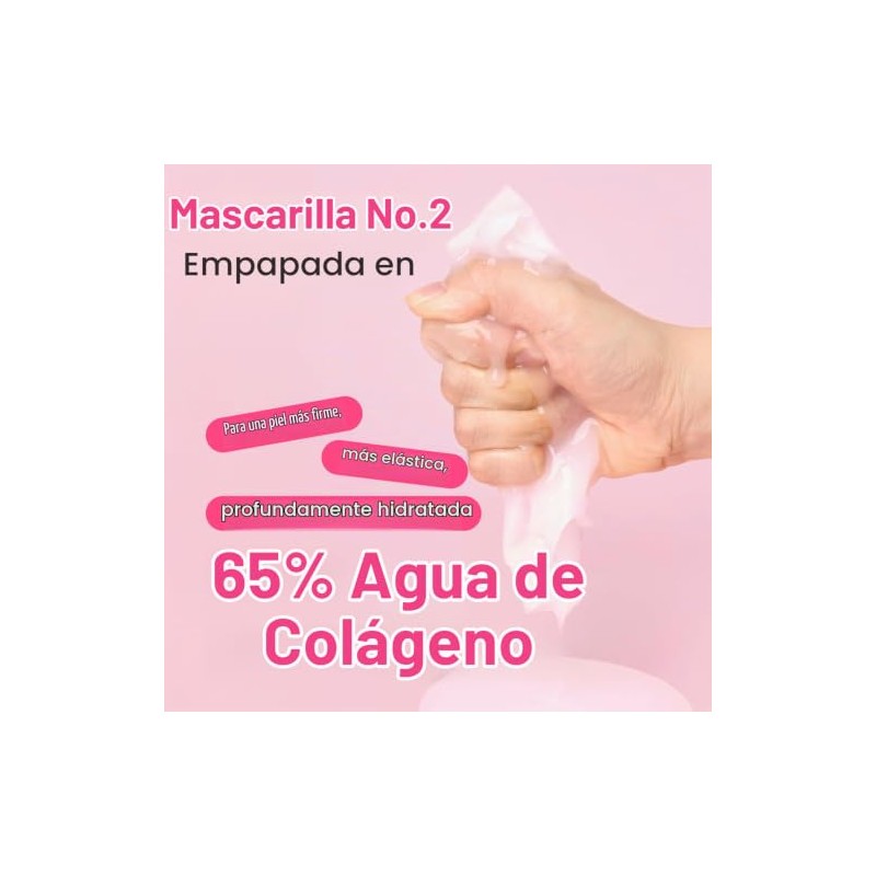 No.2 Rose PDRN Collagen Plumping Sheet Mask (5ea)