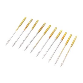 10Pcs Silver Sewing Machine Needles,Big Eye Sewing Machine Home Sewing Machine Needles Sewing Macine Size 16 Sewing Notions and Supplies，Machine Needles