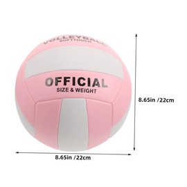 Mikinona Inflatable Volleyball for Training Durable Soft Beach Volleyball for for Competitive Games Middle School Players Stylish Design with Excellent Ball Control