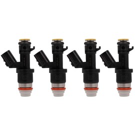 Set of 4 Fuel Injector - Compatible with 2010-2011 for H-onda CR-V 2.4L 2012-2015 for H-onda Civic 2.4L 2009-2014 for Acura TSX 2.4L- Replace Part 16450-R40-A01