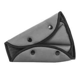 Ieron 1PC Knitted Fabric Seat Belt Adjuster - Adjustable Kids Seat Belt Pads, Triangular Design, Ideal for Child Car Safety