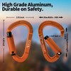 FVW 5 Pieces Heavy Duty Climbing Carabiners, 25KN UIAA Certified