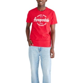 AEROPOSTALE Men's Graphic, Model Red, XX-Large