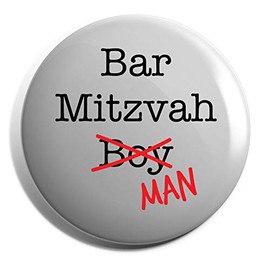 Hippowarehouse Bar Mitzvah Boy man Badge Pin 25mm