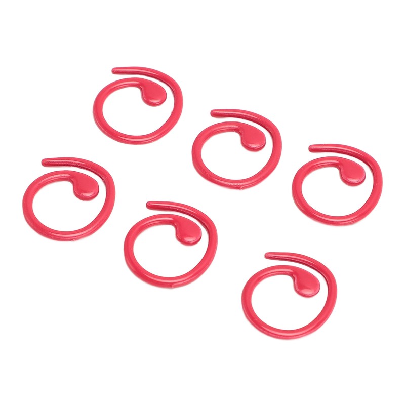 50PCS Metal Stitch Markers Spiral Markers Multifunctional Crochet Locking Hooks