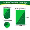Hommaly 2.6 Gallon 200 pcs Small Clear Trash Bags, Strong