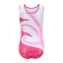 ESHOO Girls Sleeveless/Long Sleeve Gymnastic Exercise Ballet Dance Leotards Jumpsuit Shinning Diamond Embroidered