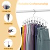 Legging Organizer for Closet, Metal Yoga Pants Hanger w/Rubber Coated