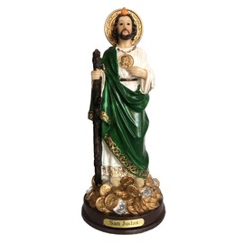 Gigi's Classy Kids 9" Saint St. Jude Thaddeus Statue Figurine Coins Money Religious San Judas Tadeo Estatua Figura