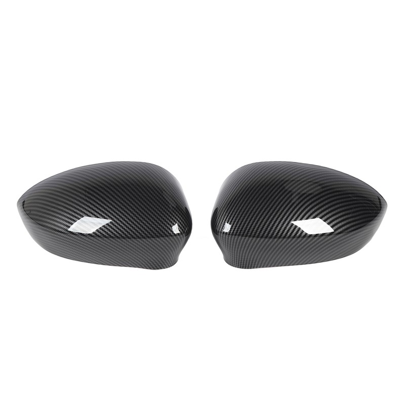 2 Pcs Door Side Rearview Mirror Cover Cap Left Right