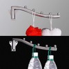 Clothes Hanger Wall Foldable Metal Clothes Fan Wall Mounted Foldable