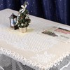 mookaitedecor Beige Large Tablecloth Rectangular,Table Cloth Polyester Lace for Wedding