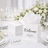 Silkfly 24 Pack Mini White Paper Gift Bags with Handles