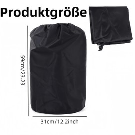 HJYDGJ Propane Tank Cover Gas Bottle Cover - Black