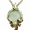 Enyapear Magnifying Glass Magnifying Glass Akoya Pearl 7.5mm Pearl Pendant,