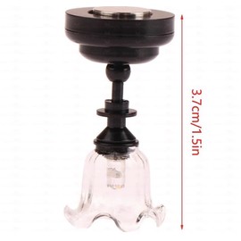 AirAds 1:12 Scale Dollhouse Miniature Sconce Carriage lamp LED Light Dolls House Exterior Light Magnetic-Switch Light