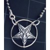 Baphomet Necklace NEW Sterling Silver Pentagram Vintage Pendant Goat Pentacle