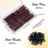 Pack of 210 Hair Pins, Metal Wave Shape Hair Clips,