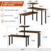 GHWIE Corner Shelf Organizer, 3 Tier Bamboo Kitchen Countertop Rack