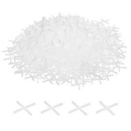 sourcing map 500pcs Tile Spacers 1mm Hard Plastic Cross Tiles Leveler Spacer Installation Ceramic Spacing Clips for Wall Floor