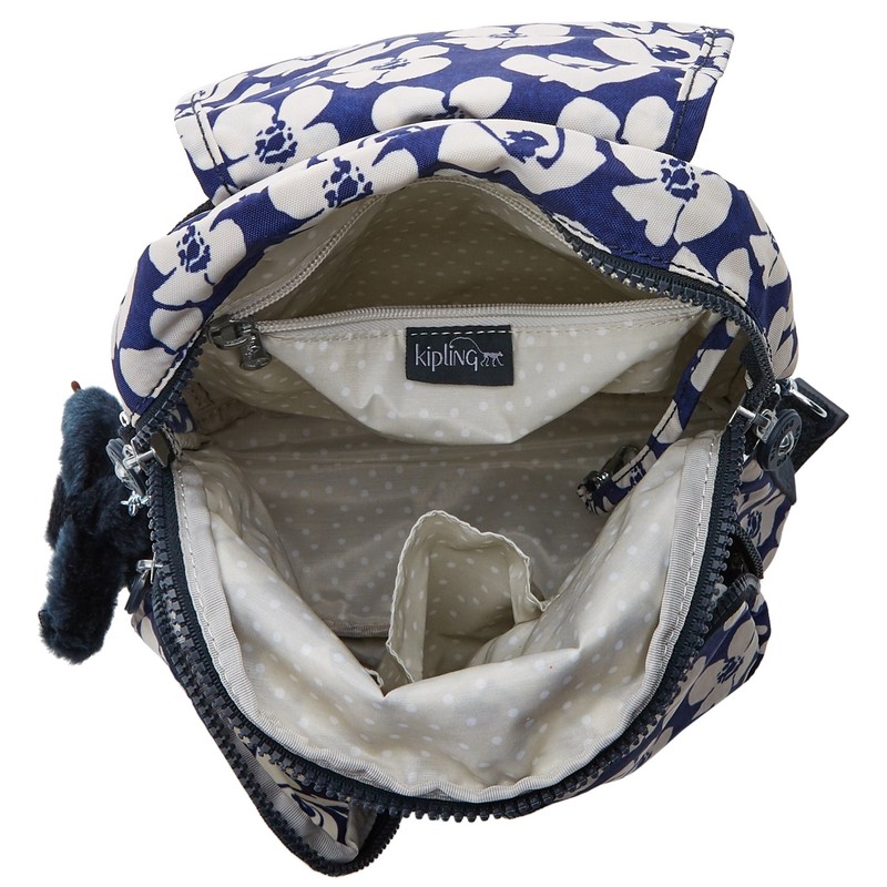 Kipling Firefly Up, Women’s Backpack, Multicolour (Bold Flower), 22x31x14 cm