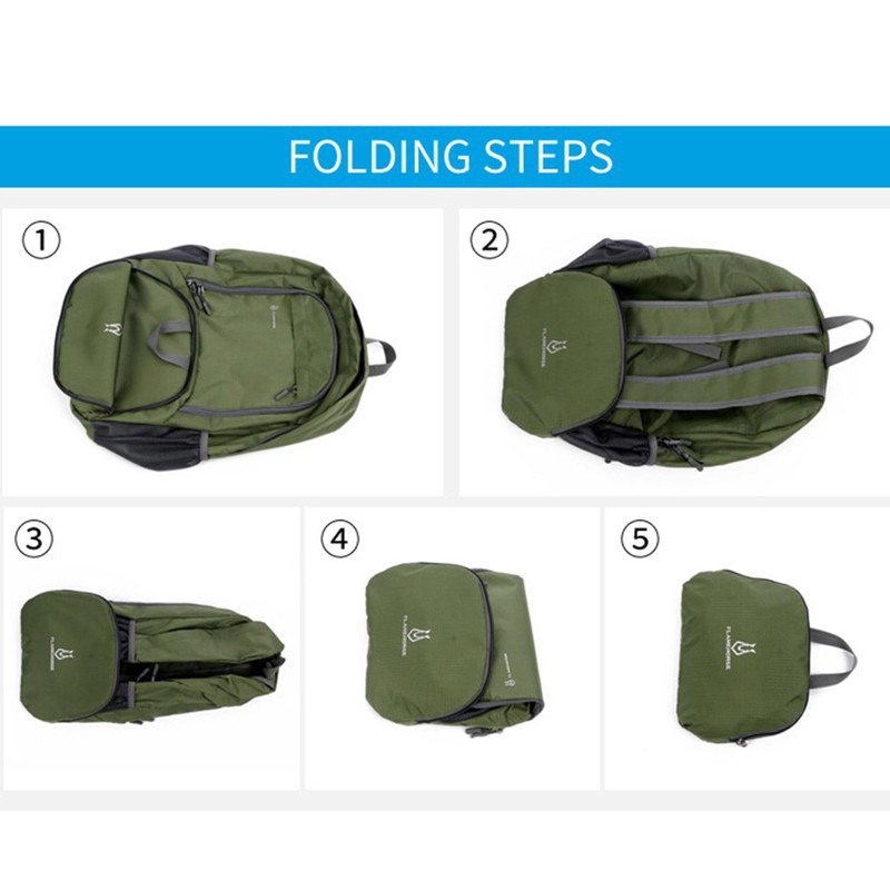 LEOLEO Folding Backpack, 11.8 gal (35 L), Lightweight, Large Capacity,