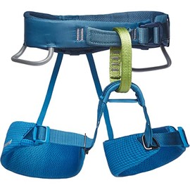 BLACK DIAMOND Kids Momentum Climbing Harness, Kingfisher, One Size, Fits Most Children Between 35-80 lbs