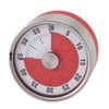 Mechanical Countdown Timer 60 Minute Magnetic Stainless Steel Visual Kitchen