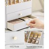 Vlando Makeup Organizer for Vanity,Large Capacity Countertop Organizer with Drawers,