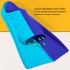 2pcs Swim Fins 2 Colour Blue Silicone Anti Slip Swimming