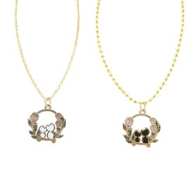 blingbling warmth Hollow Flower Wreath Cat Necklace – Elegant Pet Accessory Set, Perfect for Emotional Bonding with Your Feline Friend