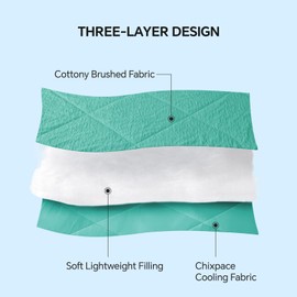 ChiXpace Cooling Comforter King/Cal King Size - Lightweight Summer Comforter for Hot Sleepers and Night Sweats, Q-Max 0.4 with Japanese Arc-Chill Cold Tech Fabric, Cooling Blanket Turquoise