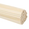 DOITEM Natural Extra Long Bamboo Wooden Craft Sticks 50 Pieces